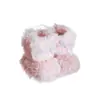 Botas de Peluche Navideñas Transfronterizas, Botines, Adornos Navideños Creativos, Decoración de Tela Colorida Colgantes para Árbol de Navidad