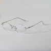 M0053 Nuevas Gafas Ultraligeras Look Natural para Hombre y Mujer Gama Alta Puro Deseo Montura Retro Sin Marco de Titanio Marco de Gafas Fábrica de Danyang