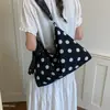 Bolso de Hombro Único para Mujer para Viajar al Trabajo, Gran Capacidad, Retro, Nuevo Estilo de Verano, Lunares, Estilo de Nicho, Estilo Perezoso, Bolso Tote 2026, Bolso de Lona