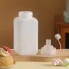 Frasco espremedor de calibre grande, frasco de plástico para geleia, frasco para molho de salada, frasco espremedor de óleo doméstico, frasco espremedor de molho para cozinha