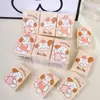 Pañuelo de papel mini con diseño de dibujos animados en forma de estrella, 3 capas, 8 hojas, paquete de 9, hecho de pulpa de madera natural, pañuelo de papel portátil en paquete pequeño