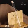 Varilla de Incienso de Vidrio con Sándalo Tapa de Madera para Incienso Tubo de Prueba de Madera de Alta Calidad Varilla de Incienso Expuesta Varilla de Incienso Transparente Incienso de Madera de Águila