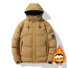 Nueva chaqueta acolchada de algodón para hombre de invierno 2026, engrosada para abrigar, con capucha, cortavientos, informal, versátil, prenda de abrigo para hombre