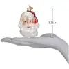 Papai Noel Criativo Pingente de Vidro de Natal Pintado à Mão Produtos de Vidro de Borossilicato Alto Podem Ser Personalizados Artesanato para Venda por Atacado
