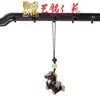 Colgante para Teléfono Caballo del Zodiaco Pintado en Madera de Ébano, Arte Ming Xian Yuan Pequeño Caballo de Madera Tallado Llavero Caballo Mecedora Encanto para Bolso