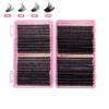 Transfronteiriço segmentado DIY único cluster grosso cílios postiços livro 800 cluster 8-18mmD enrolado natural hot melt haste cílios postiços