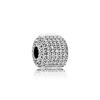 Pandora cobre blanco plateado cuentas de Magnolia Corona hielo giro hebilla fija cuerda cuentas accesorios DIY