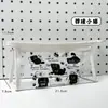 Bolsa de Lápices Transparente Apple Duoduo Linda Impermeable Gran Capacidad Bolsa para Papelería Bolsa de Almacenamiento de Papelería para Estudiantes Bolsa de Lápices de Dibujos Animados