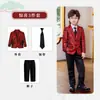 Nuevo Traje Formal Estilo Chino para Niños Conjunto de Traje Tradicional Infantil Traje de Padrino de Boda Performance de Piano Presentador