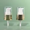 Suministros de Fábrica Bomba de Polvo de Aluminio Electroquímico de 24 Dientes, Estampado en Caliente como Tapa Transparente de Tapa Plana, Cabezal de Bomba de Prensa para Loción Personalizable