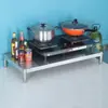 Prateleira de Armazenamento de Cozinha em Aço Inoxidável Prateleira Divisória de Mesa Prateleira Grossa de Camada Única para Fogão Prateleira para Forno Prateleira de Armazenamento para Micro-ondas
