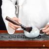Juego de Cinco Piezas para Ceremonia del Té Ébano Juego de Cinco Piezas Seis Caballeros Cucharilla Taza Tenedor Cucharilla Cuchillo para Té Aguja para Té Pluma para Pote