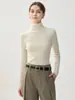 Nuevo Suéter de Punto de Cachemira 100% de Alta Gama para Mujer, Cuello Alto, Ajuste Delgado, Prenda Base para el Trabajo, Otoño/Invierno 2026