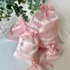 Bolsa de Seda Personalizada Bolsa de Armazenamento de Cetim de Alta Qualidade Bolsa de Seda para Joias Bolsa de Armazenamento de Seda Rosa