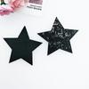 Pinza para el cabello con liga de goma de estrella brillante de cinco puntas, accesorios para el cabello de niños, materiales de embalaje para regalo, accesorios de decoración para mesa de postres, punto