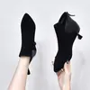 2026 Botines Nuevos de Primavera y Otoño para Mujer con Tacón Alto Aumentador de Altura Tacón Fino Botines Individuales Otoño e Invierno Zapatos de Mujer Mate Punta Fina Tacón Alto