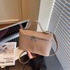 2025 Nueva Bolsa para Lonchera Bolsa Cruzada al Hombro Bolso de Almacenamiento Simple y Delicado Moda Bolsa Portátil Cuadrada para Viajes