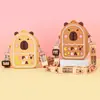 Fabricante de Bolsos Cruzados de Silicona, Monedero de Almacenamiento para Hombro Infantil Kapibara, Bolso para Teléfono Móvil al por Mayor, Pequeños Regalos para Puestos
