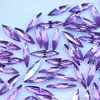 Rhinestones acrílicos con forma de gota de agua de 4*15 mm con base plana, sin agujeros, para fundas de teléfono DIY, ropa, zapatos, accesorios y decoraciones de manualidades