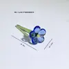 Zibo Mini Buquê de Flores Artificiais Esmaltadas Ornamento de Flor de Vidro Vaso Flor Preservada Artesanato Decoração de Mesa Presente