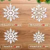 Carámbanos de Hielo Transparentes Decoraciones Navideñas Barras de Hielo Puntas de Hielo Accesorios DIY Iluminación Adornos Colgantes Serie de Copos de Nieve Set