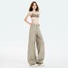 Naranja Infantil # Diseño Estampado Tie-Dye Vintage Jeans de Pierna Ancha para Mujer, Corte Holgado, Adelgazantes, Pantalones Versátiles Únicos y Modernos hasta el Suelo