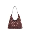Bolso tote de axila de moda coreana con lunares simples para mujer, nuevo modelo 2026, bolso de mano/hombro diario único y elegante