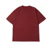 Camiseta de algodón de trabajo para hombre y mujer, cuello redondo, holgada, casual, básica, blanca, color liso, combinable, para pareja, verano, moderna, manga corta