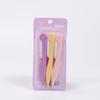 Mofu Cuchillo Plegable para Cejas Cuchillo para Rasurar Cejas para Mujer Paquete de 3 Rasurado de Cejas Maquillador para Principiantes