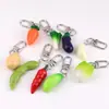 Llavero Creativo con Diseño de Repollo y Berenjena DIY Hecho a Mano Colgante para Bolsa de Auriculares Accesorios de Joyería