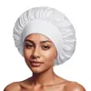 Touca de Cetim de Alta Elasticidade de Aba Larga Transfronteiriça da Amazon Chapéu para Cuidados com o Cabelo de Salão de Beleza Feminino Chapéu para Pós-parto Quimioterapia