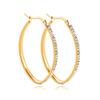 Pendientes populares europeos y americanos de acero inoxidable con incrustaciones de diamante de circonio color diamante estilo dulce moda popular estilo ins venta directa de fábrica pendientes