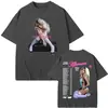 Camiseta Casual Unisex 180g de Algodão Puro Tamanho Europeu Transfronteiriça com Estampa Gráfica para Homens e Mulheres