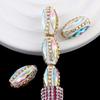 Cuentas de tubo de cobre de cristal ojo de caballo de Nepal DIY cadena para teléfono móvil llavero pulsera collar arcilla de industria pesada cuentas sueltas accesorios