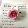 Cabeza de flor de rosa de franela de alta simulación, rosa angular de 10 cm, flor falsa de comercio exterior, arreglo floral de pared para boda, material de flores de seda