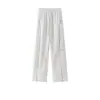 Pantalones de hombre con bordado de espiga de trigo, nuevos pantalones casuales de pierna recta estilo americano para primavera y otoño 2026, pantalones elegantes para hombre