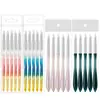 Venta al por mayor de bolígrafos para decoración de uñas transfronterizos, juego de pinceles para decoración de uñas, mango degradado, pintura de colores, dibujo de flores, bolígrafo para dibujar líneas, bolígrafo de fototerapia, juego completo de pinceles