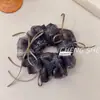 Goma para el pelo de estilo académico retro de cuadros oscuros para mujer 2026 Nueva Moda Versátil Banda de Goma de Alta Elasticidad