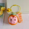 Llavero de Cerdo Tejido a Crochet Colgante para Bolso de Peluche de Cerdo de Dibujos Animados Lindo Puesto de Llaveros Pequeños Artículos