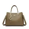 2026 Nuevo Bolso Casual para Mujer Bolso de Cuero Suave Bolso de Hombro Cruzado con Textura para Mujeres de Mediana Edad y Mayores Comercio Exterior
