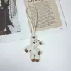 Colgante de Bolso de Oso Perezoso Lindo de Frijol de Dibujos Animados Llavero de Cuero de Diseño Creativo de Nicho Adorno de Regalo