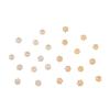 Receptáculo de seis hojas color duradero de 18K 10 mm microincrustado de circonita espaciador de receptáculo engrosado aretes DIY base perforada para perlas