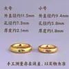 Cuentas Espaciadoras de Anillo Cerrado con Agujero Grande Incrustadas con Piedras de Colores Rojo, Verde y Azul, Clips para Cuentas, Cuentas Sueltas y Accesorios para Pulseras