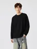 Estilo Americano 280g Unissex Forrado com Fleece Gola Redonda Cor Sólida Camiseta Base Moletom Casual Tendência Versátil Tops de Casal