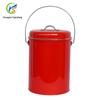 Origem e Fornecimento Balde Vermelho Redondo para Lixo de Cozinha Balde de Ferro Galvanizado para Lixo de Cozinha Lixo de Vegetais Lixeira de Cozinha