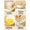 Olla con Revestimiento de Piedra Maifan y Fondo Compuesto, Sartén Antiadherente, Sartén para Estufa Eléctrica, Wok Multifuncional, Olla Duradera para Cocinar, Cocina de Inducción