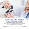 Yegbong Polvo Limpiador de Dientes para Mascotas Polvo Limpiador de Dientes para Mascotas para Eliminar Manchas, Eliminar Sarro, Suprimir el Mal Aliento y Refrescar los Dientes