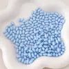 4X7mm Vidro de Alta Qualidade Cor Sólida Tinta Creme Contas de Arroz Artesanal DIY Acessórios de Material para Pulseira Colar com Contas