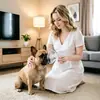 Nebulizador para Mascotas Domésticas Transfronterizo, Nebulizador Ultrasónico Silencioso Recargable, Nebulizador para Mascotas de Malla Fina Portátil Inglés