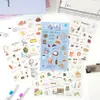 Rollo de Carta de Amor Transparente Impermeable Pegatina de Mascota Manualidades Bloc de Notas Pegatina para Diario Pegatina de Objeto Pequeño Retro Transfronterizo para Manualidades